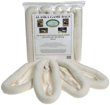 ALASKA GAME BAGS ROLLED QTR BAG 60'(4PK) FOR ELK  MOOSE  CARIBOU