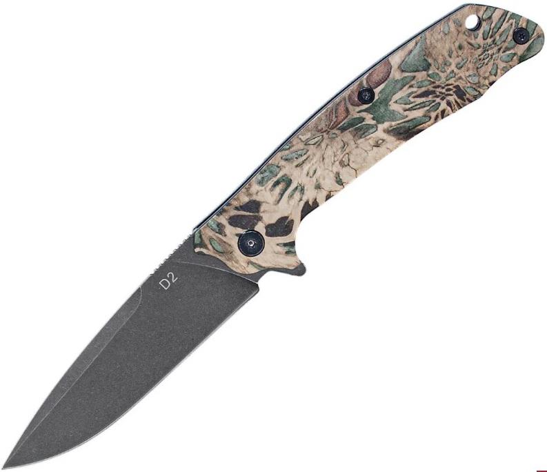 ABKT ELITE SCAVENGER FOLDING KNIFE  4.5' CLOSED 3.5' BLADE PRYM1 MP PREDATOR CAMO - Gunarama
