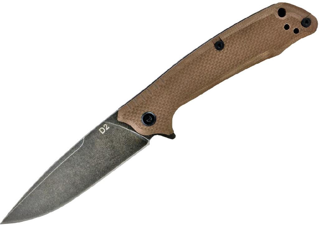 ABKT AB026T Desert Scavenger 3.5" D2 Steel Bearing Folder Knife