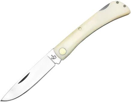 ABKT ROPER TUMBLEWEED 3.5' CLOSED  3' BLADE WHITE BONE HANDLE