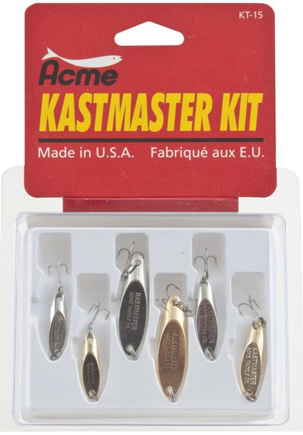 ACME KASTMASTER KIT 6PK-ASSORTMENT (Kastmaster Gold & Chrome 1/12 1/8 1/4)
