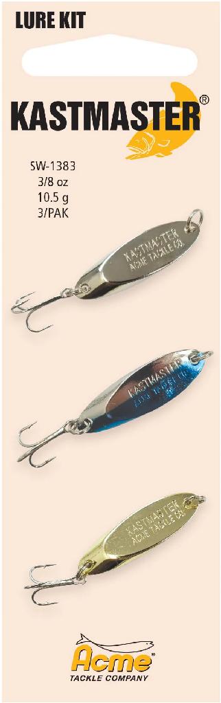 ACME KASTMASTER 3/8OZ KIT 3PK (GOLD-CHROME NICKEL/BLUE-CHROME)