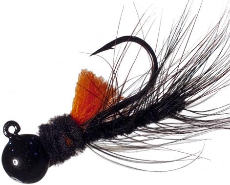 AEROJIG HACKLE 1/4oz  BLACK/ORANGE - Gunarama