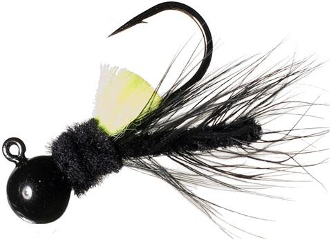 AEROJIG HACKLE 1/4oz  BLACK/CHART - Gunarama