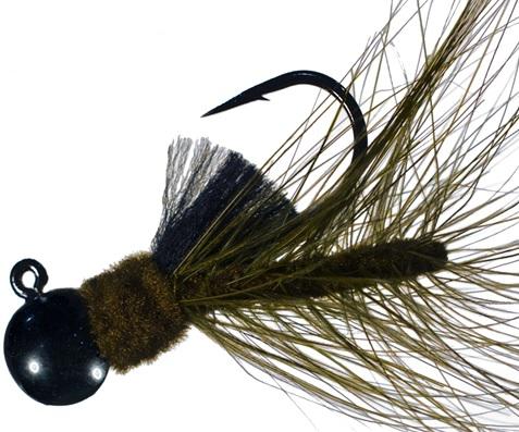 AEROJIG HACKLE 1/4oz  BLACK/BROWN - Gunarama