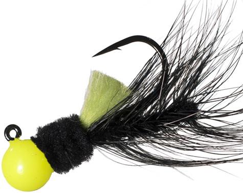 AEROJIG HACKLE 1/4oz  CHART/BLACK/BLACK - Gunarama