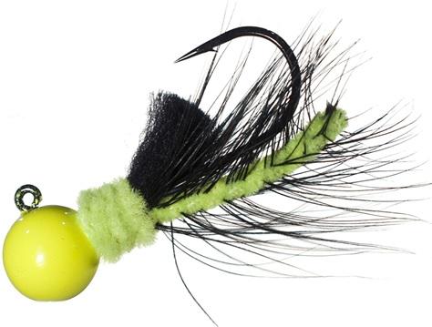 AEROJIG HACKLE 1/8oz  CHART/BLACK/CHART - Gunarama