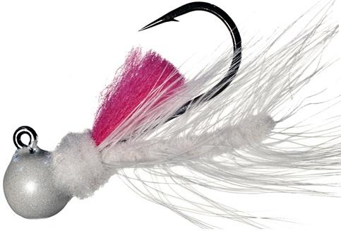 AEROJIG HACKLE 1/4oz  WHITE/CERISE - Gunarama