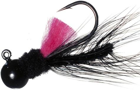 AEROJIG HACKLE 1/4oz  BLACK/CERISE - Gunarama