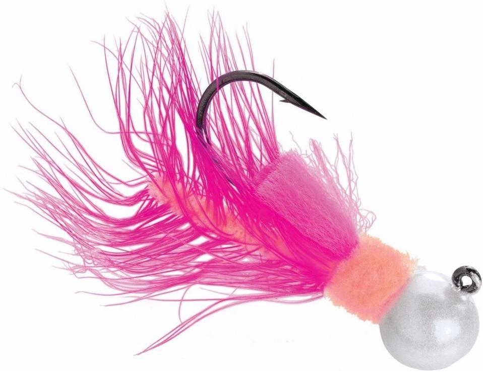 AEROJIG HACKLE 1/8oz  PEARL/PEACH/CERISE - Gunarama