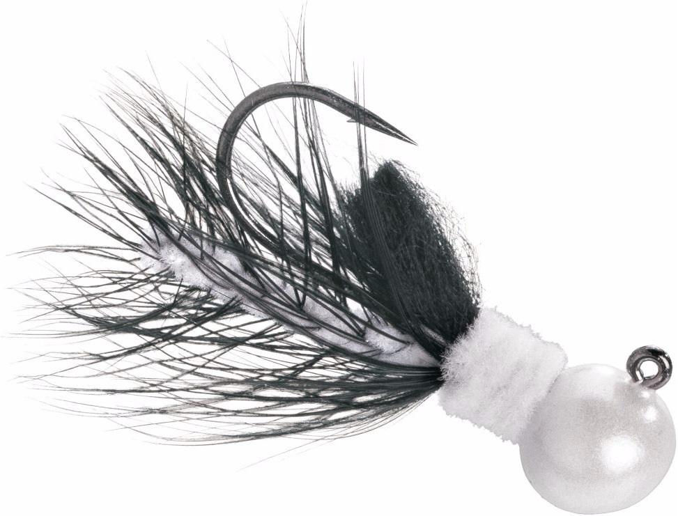 AEROJIG HACKLE 1/4oz  WHITE/BLACK - Gunarama