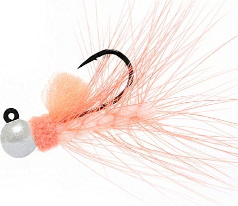 AEROJIG HACKLE 1/4oz  PEARL/PEACH/WHITE - Gunarama