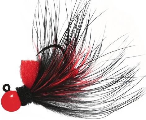 AEROJIG MARABOU 1/4oz  RED/RED/BLACK - Gunarama
