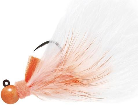 AEROJIG MARABOU 1/4oz  PEACH/ORANGE/WHT - Gunarama