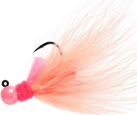 AEROJIG MARABOU 1/4oz  PINK/PINK/PEACH - Gunarama