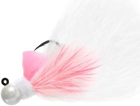 AEROJIG MARABOU 1/4oz  WHITE/PINK/WHITE - Gunarama