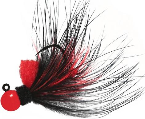 AEROJIG MARABOU 1/8oz  RED/RED/BLACK - Gunarama
