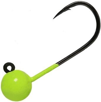 AERO JIGHEADS W/GAMA HK 1/16(3)GRN/CHART - Gunarama