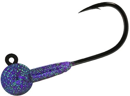 AERO JIGHEADS W/GAMA HK 1/2(3) PURPLE GL