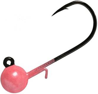 AERO WORM JIGHEAD W/KEEPER 1/8 PRL PINK