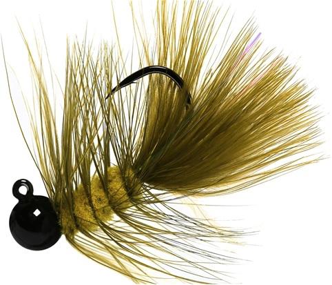 AERO WOOLLY BUGGER JIG 1/8 LIGHT OLIVE - Gunarama
