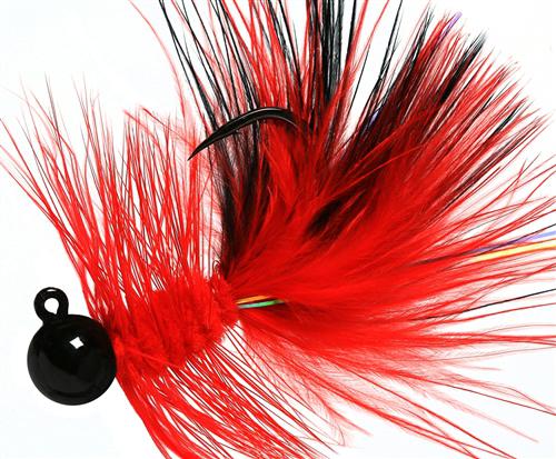 AERO WOOLLY BUGGER JIG 1/16 BLK/RED/BLK - Gunarama