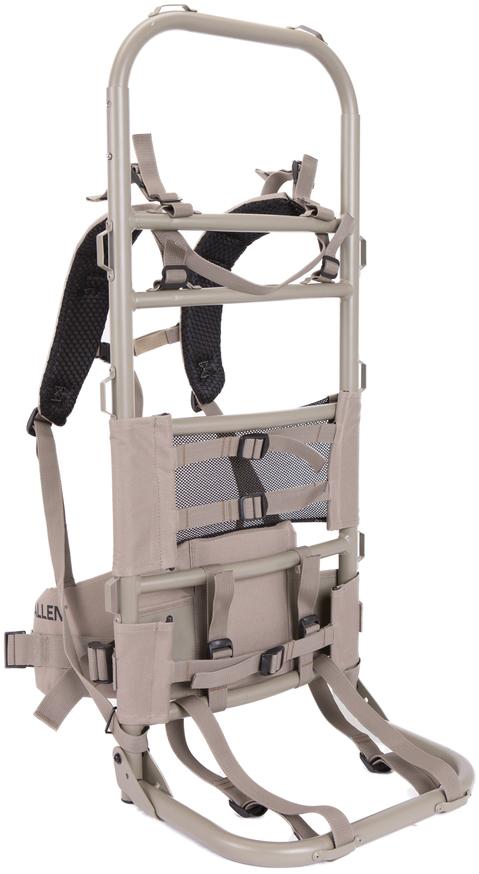Allen Rock Canyon External Pack Frame - Sturdy Aluminum Frame - Padded Belt - Tan