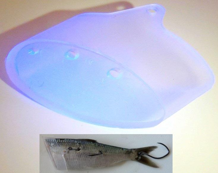 ANGL SURE SPIN HERR.HELMET(3)CLEAR UV LG (Fits 6'-7'Bait Fish Hook Sizes 3/0-4/0)