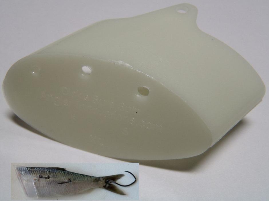 ANGL SURE SPIN HERRING HELMET(3)GLOW SM (Fits 4'-5'Bait Fish Hook Sizes 1/0-2/0)