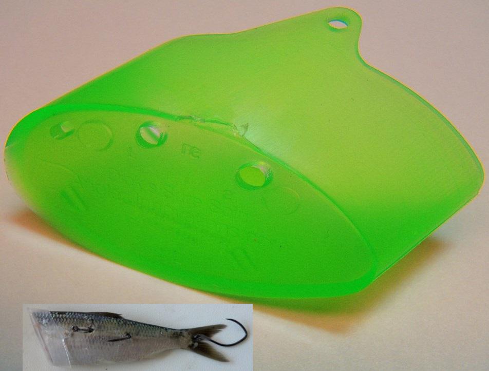 ANGL SURE SPIN HERRING HELMET(3)GRN  MED (Fits 5'-6'Bait Fish Hook Sizes 2/0-3/0)