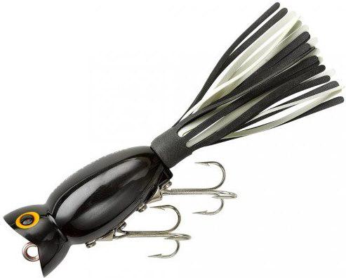 ARBOGAST 3/8OZ HULA POPPER  BLACK