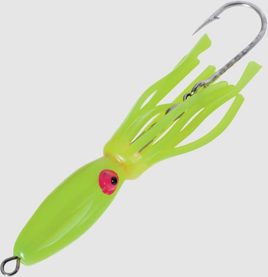 B2 SQUID 5'RIGGED W/ 5/0 HK TRIP GLO GRN
