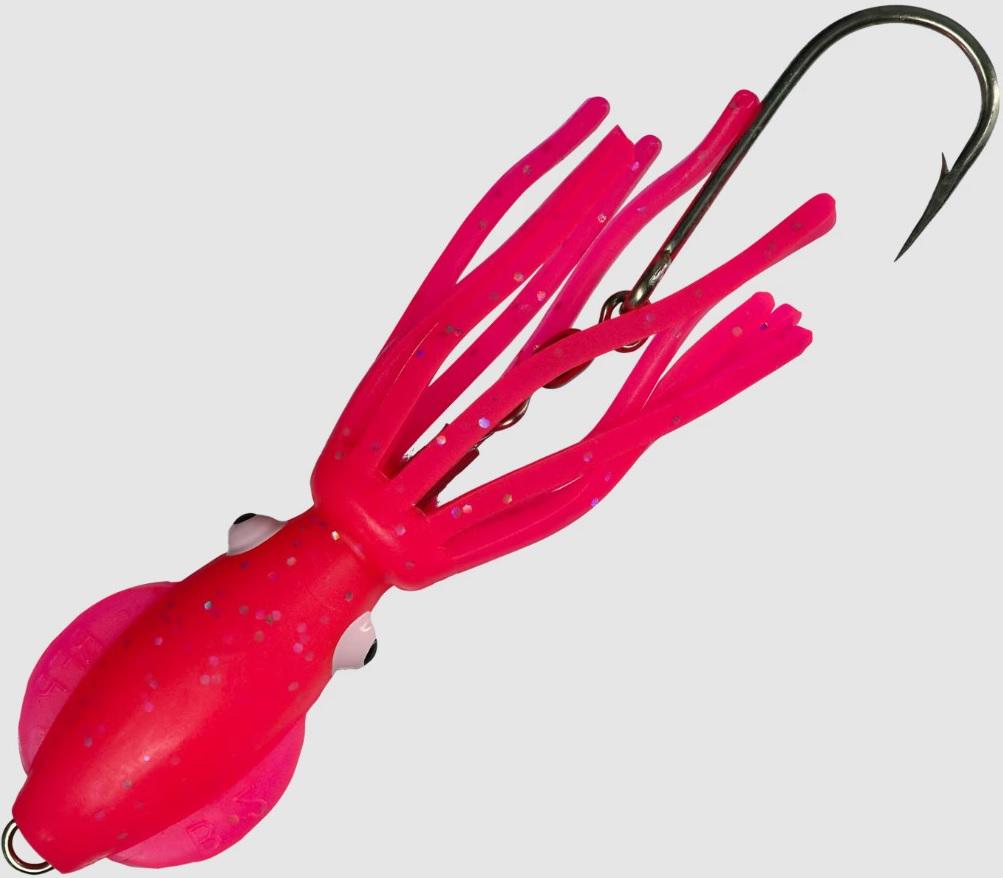 B2 SQUID 5'RIGGED W/ 5/0 HK TRIP GLO PNK