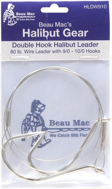 BEAU WIRE HALIBUT LDR DBL HK 80# 8/0-9/0