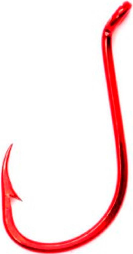 BEAU OCTOPUS HOOKS  (18PK) RED SZ.4/0