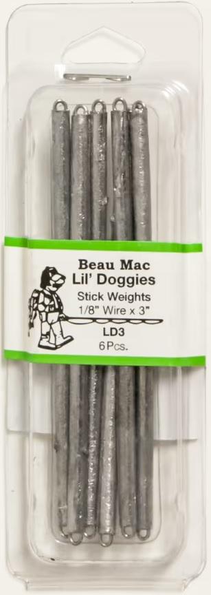 BEAU LIL DOGGIES STICK WEIGHT 1/16x2'(6)
