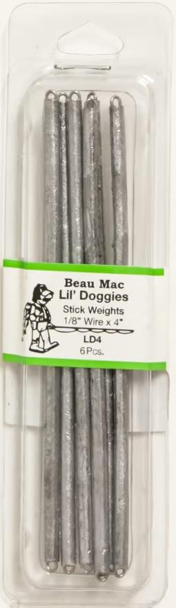 BEAU LIL DOGGIES STICK WEIGHT 1/16x4'(6)