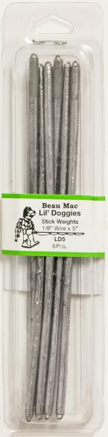 BEAU LIL DOGGIES STICK WEIGHT 1/16x5'(6)