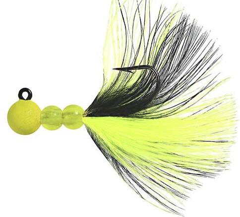 BEAU PRO MARABOU JIG 1/32 YELLOW/CHART 2-PACK - Gunarama