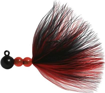 BEAU PRO MARABOU JIG 1/32 BLACK/BLK-RED 2-PACK