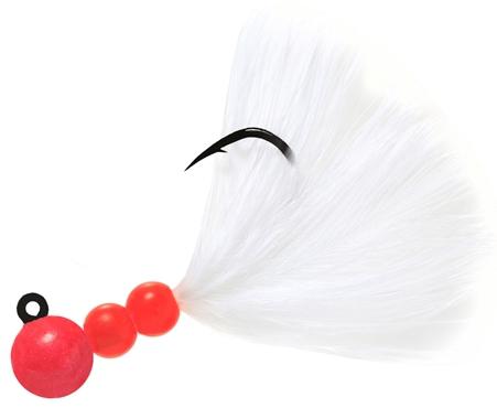 BEAU PRO MARABOU JIG 1/4 HOT-PK/WHITE - Gunarama