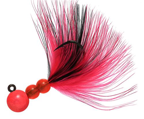 BEAU PRO MARABOU JIG 1/4 HOT-PK/BLK-CER - Gunarama
