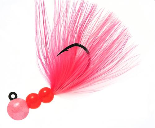 BEAU PRO MARABOU JIG 1/8 PL-PK/WH-PK-CER - Gunarama