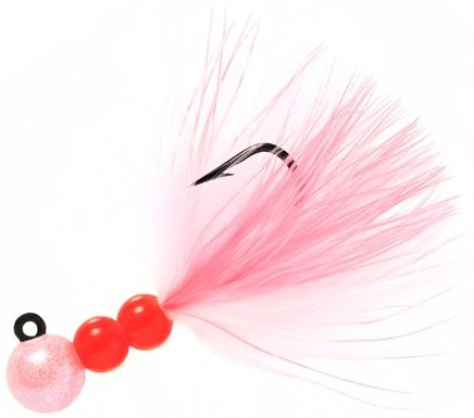 BEAU SMJ MARABOU JIG 1/8 PK-PRL/PINK-WHT