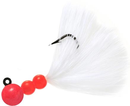 BEAU SMJ MARABOU JIG 1/8 HOT-PK/WHITE