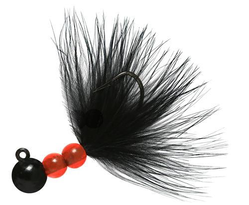 BEAU SMJ MARABOU JIG 1/4 BLACK/BLACK