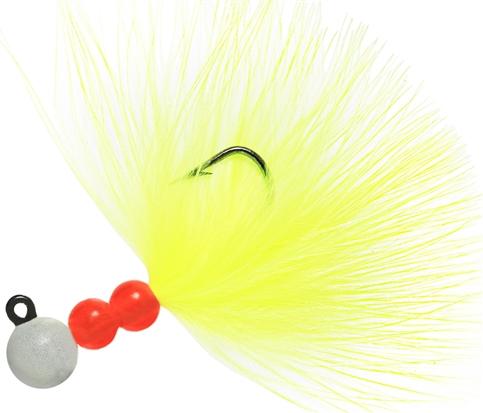 BEAU SMJ MARABOU JIG 1/8 GLOW-WH/CHART