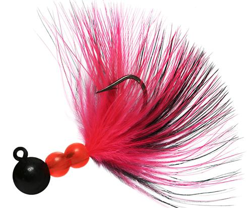 BEAU SMJ MARABOU JIG 1/8 BLACK/BLACK-CER