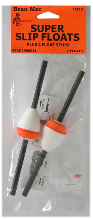 BEAU MAC SUPER SLIP FLOATS(2)  1-1/4'