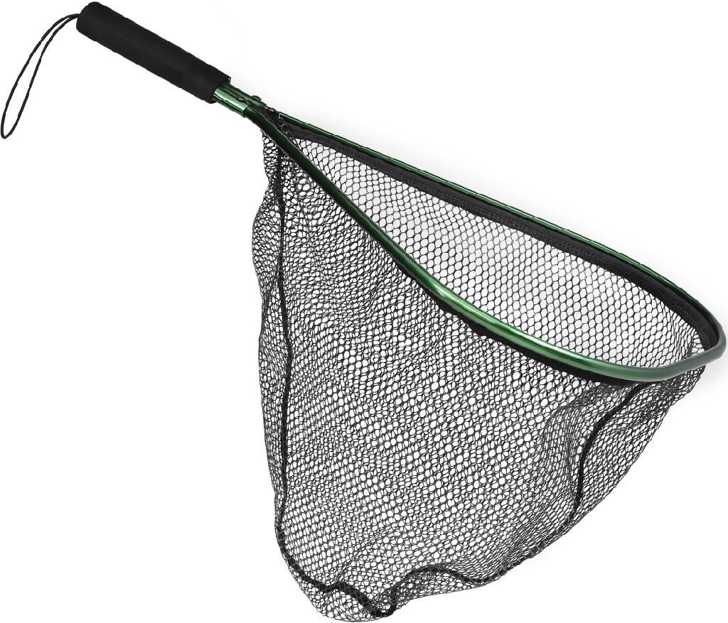 BECKMAN TROUT NET PVC COATED GRN/BLK 11'W x 16'L x 12'D W/7' HANDLE